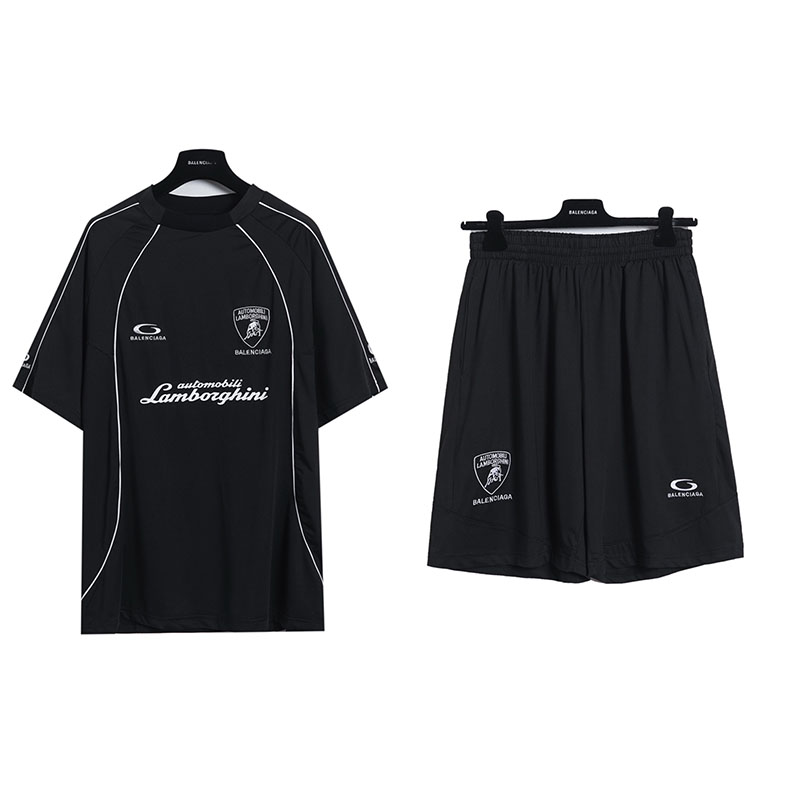 バレンシアガ Balenciaga × Lamborghini コラボレーション サッカージャージ T シャツ & セットアップ メンズ