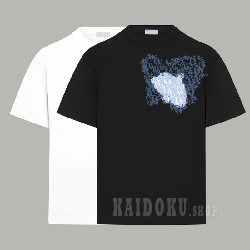 ディオール DIOR グラフィック Tシャツ プリントロゴ 半袖 2色 メンズ