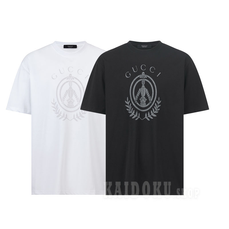 グッチ GUCCI プリント入りコットンジャージーTシャツ メンズ