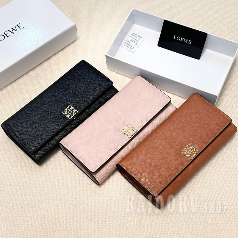 ロエベ LOEWE レザー 長財布 3色 レディース