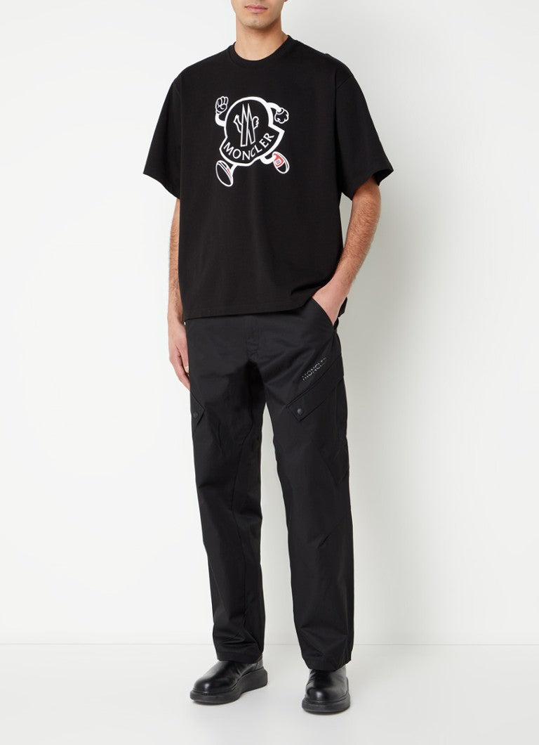 MONCLER Tシャツ 白 黒 無地