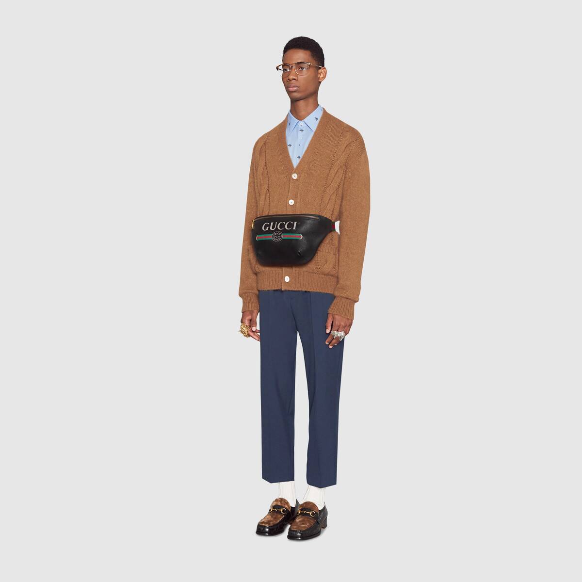 GUCCI(グッチ) 〔グッチ プリント〕レザー ベルトバッグ ボディバッグ