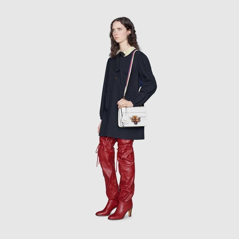 GUCCI(グッチ)〔クイーン マーガレット〕レザー トップ ハンドルバッグ