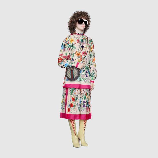 GUCCI(グッチ)〔オフィディア〕GG ミニ ラウンド ショルダーバッグ