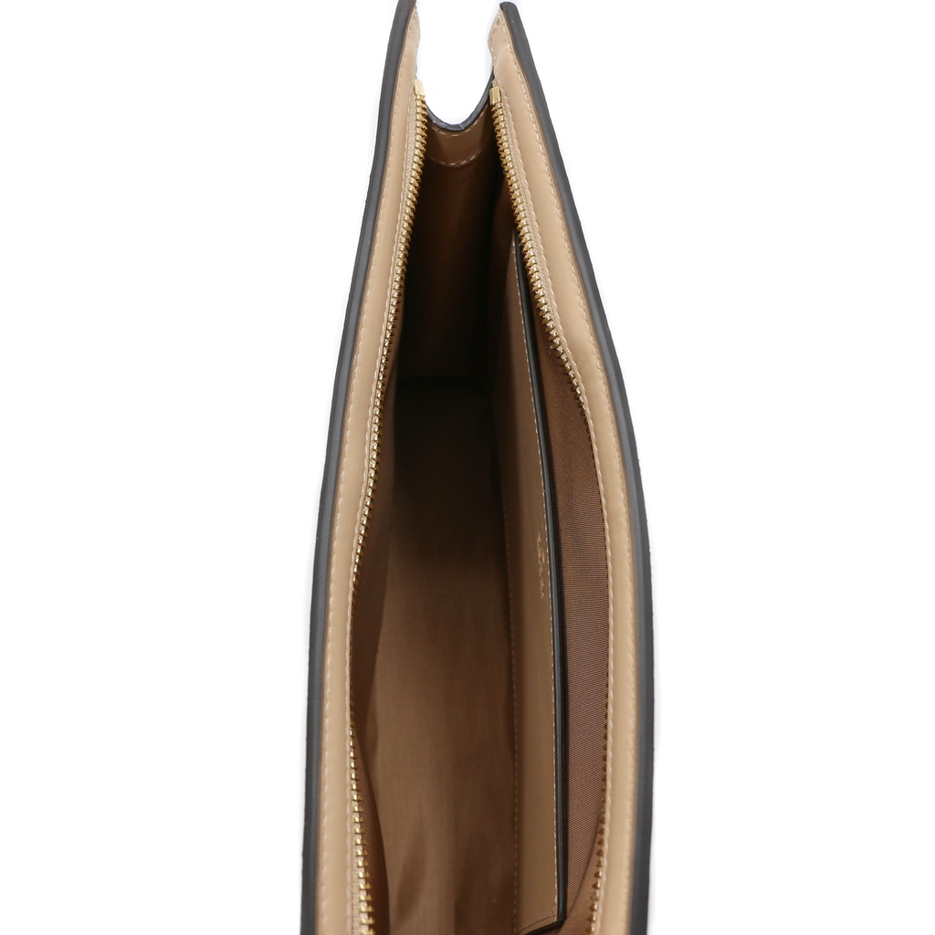 グッチ ベージュ & エボニー ホースビット ストライプ ポーチ メンズ