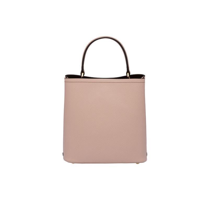 PRADA(プラダ) パニエ サフィアーノレザーバッグ ライトピンク  ハンドバッグ ショルダーバッグ