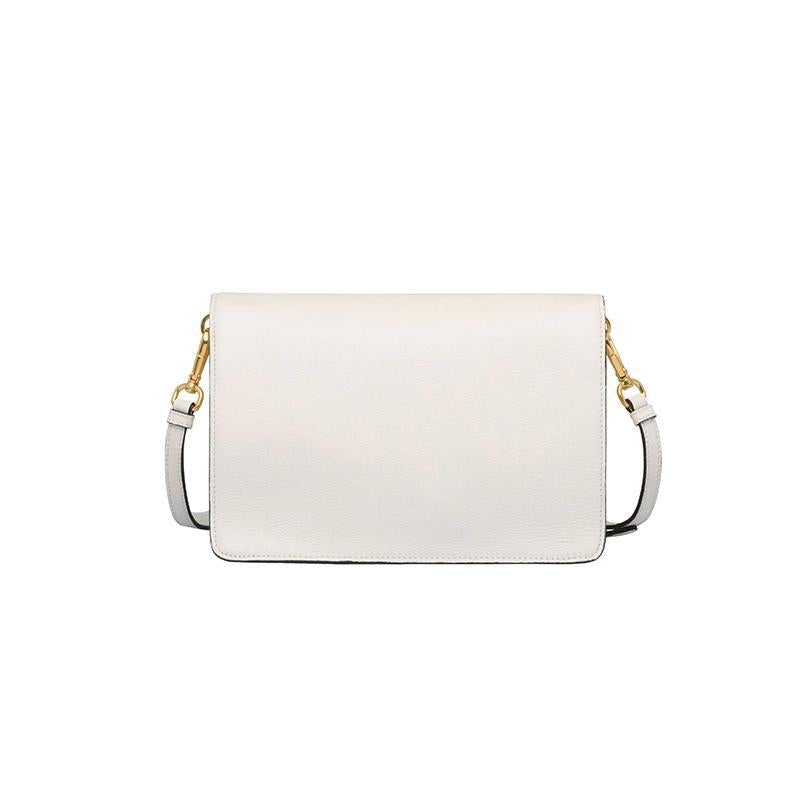 PRADA(プラダ) レザー ショルダーバッグ ホワイト