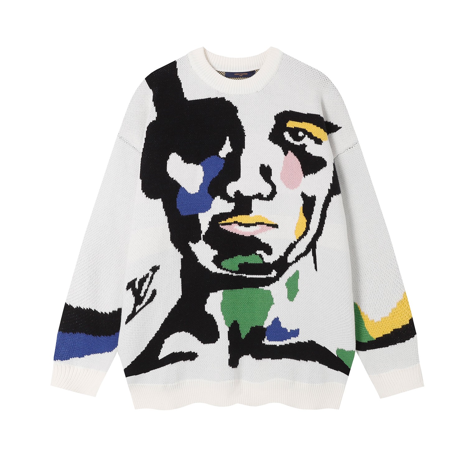 ルイ・ヴィトン（LOUIS VUITTON）クルーネック 長袖 ニットセーター メンズ