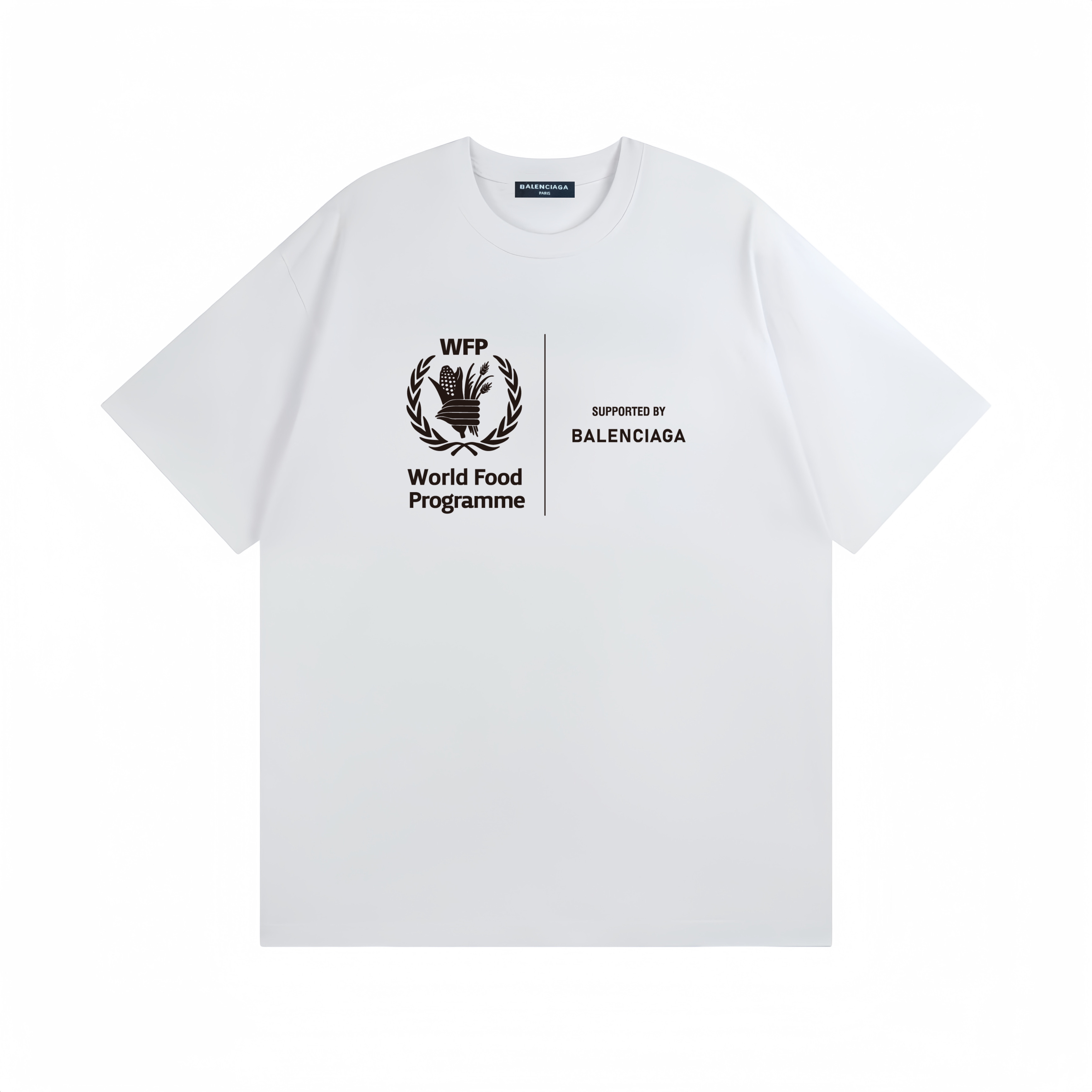 バレンシアガ 夏 新作 半袖 Tシャツ 小麦の穂 プリント メンズ 