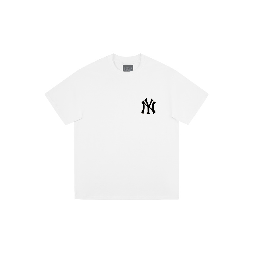 MLB ヤンキース 新作 半袖 Tシャツ コットン ホワイト レディース メンズ