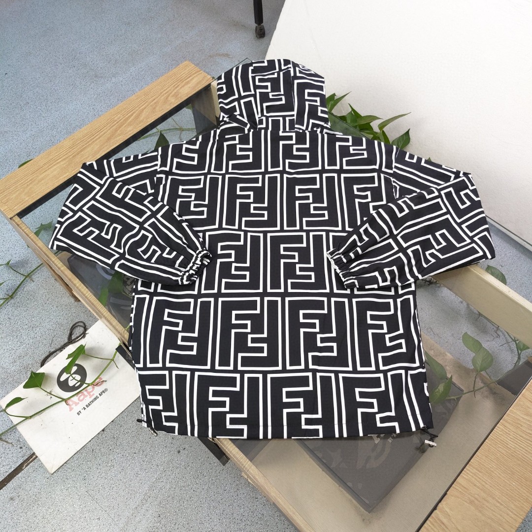 フェンディ FENDI アウター ジャケット 総柄モノグラムロゴ メンズ