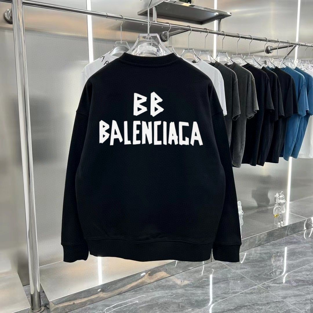 バレンシアガ Balenciaga ダブルB レタープリント クルーネック プルオーバースウェット レディース メンズ