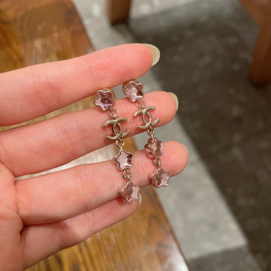 シャネル CHANEL ダブルC イヤリング 3色 定番 レディース