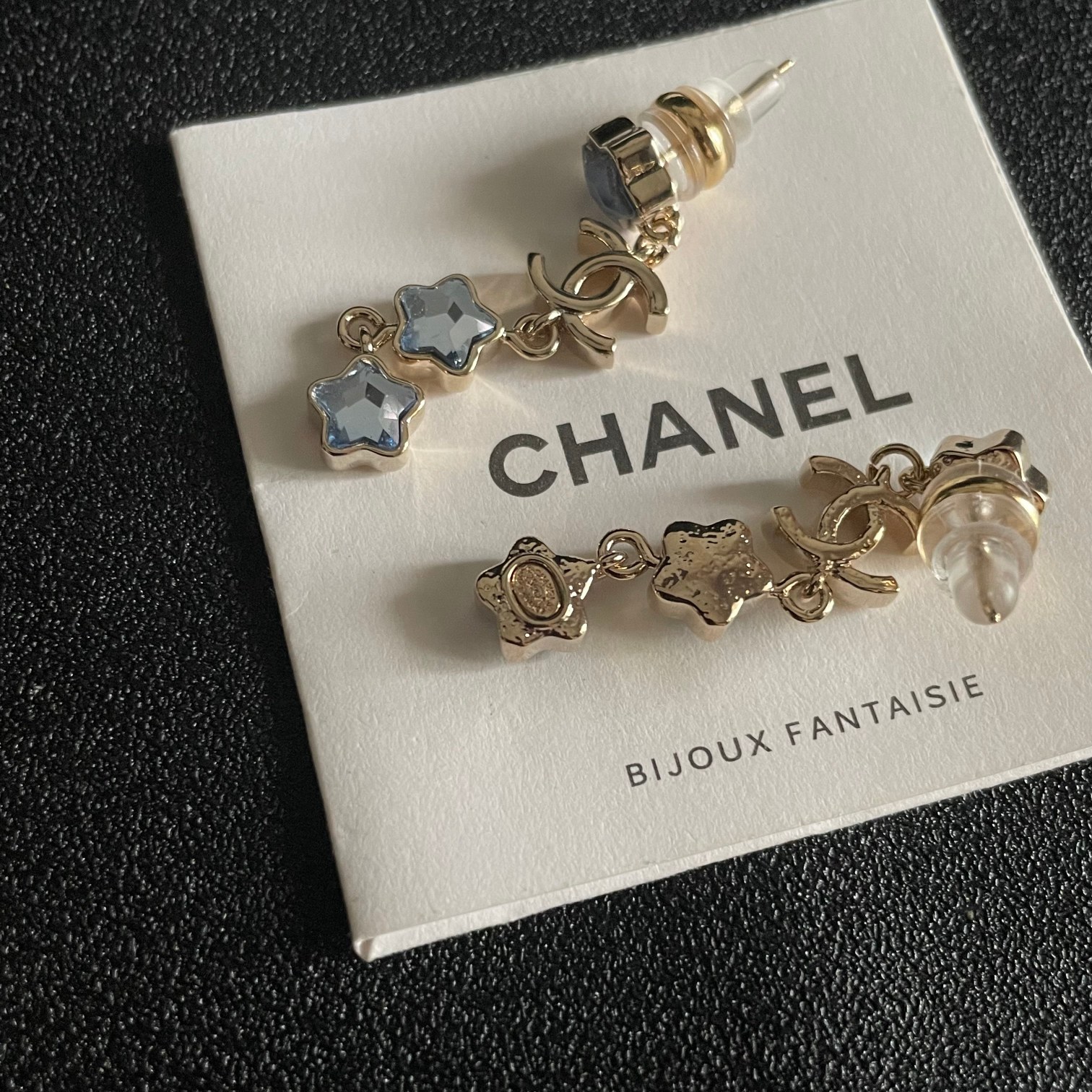 シャネル CHANEL ダブルC イヤリング 3色 定番 レディース