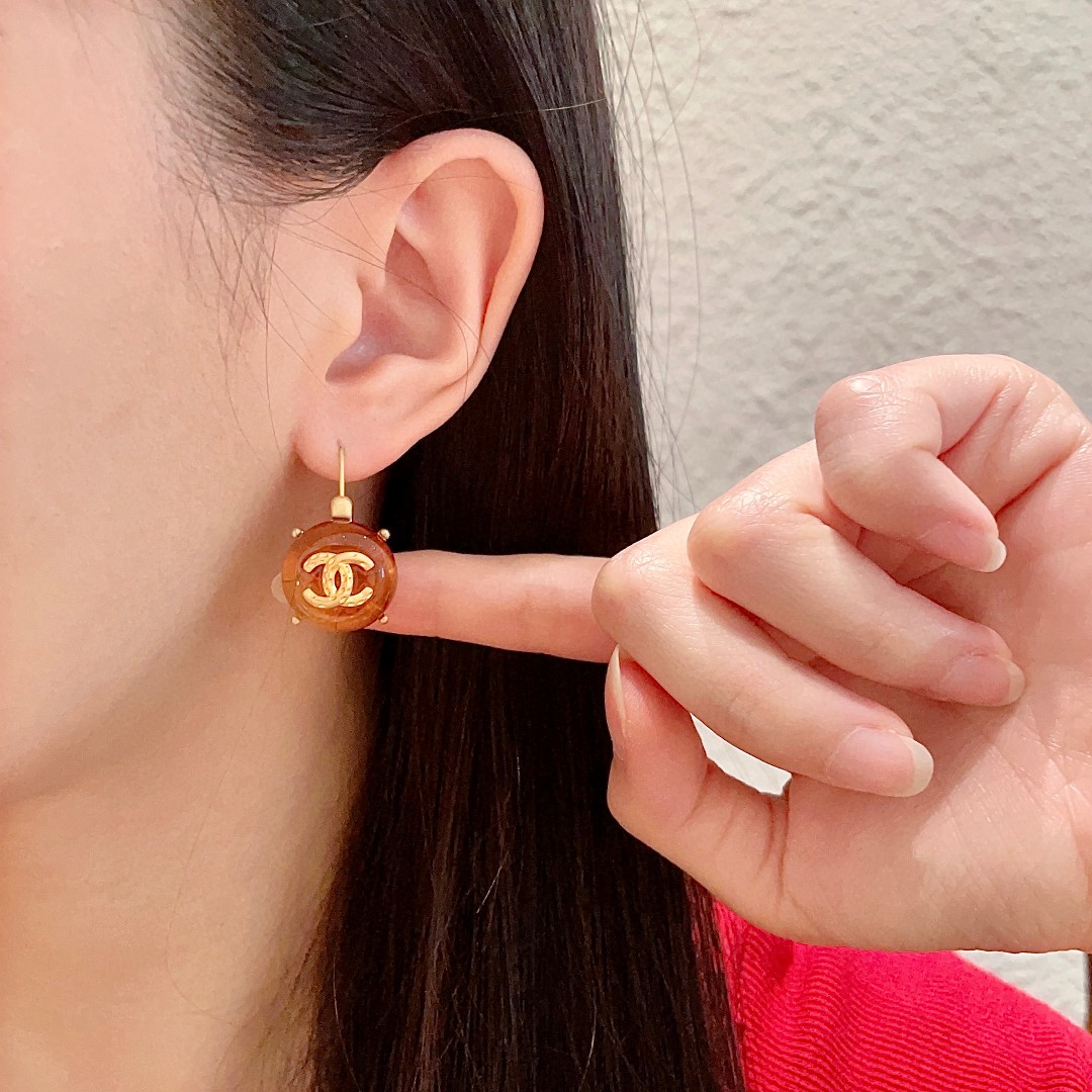 シャネル CHANEL ダブルC イヤリング ピアス 3色 レディース