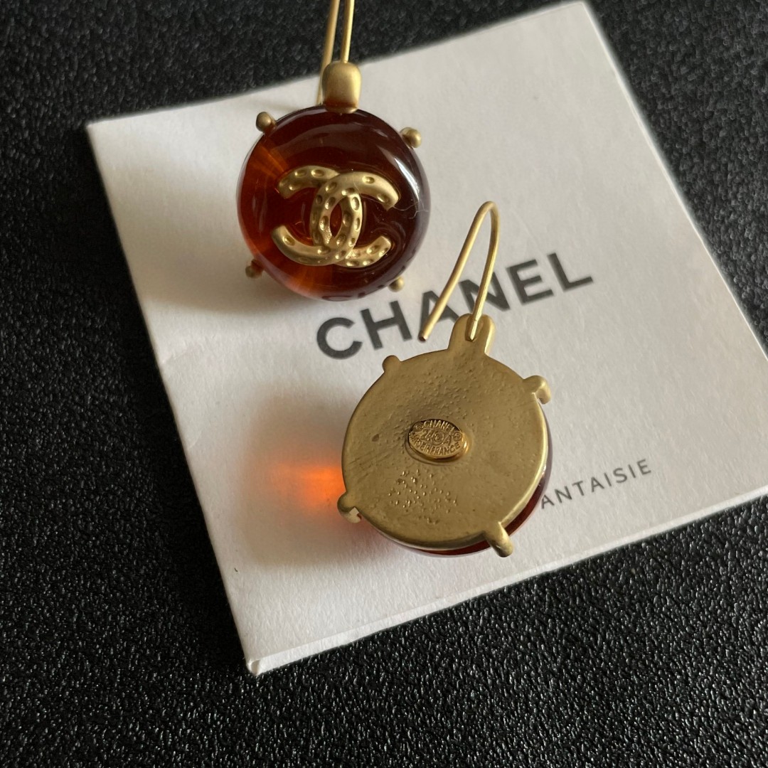 シャネル CHANEL ダブルC イヤリング ピアス 3色 レディース
