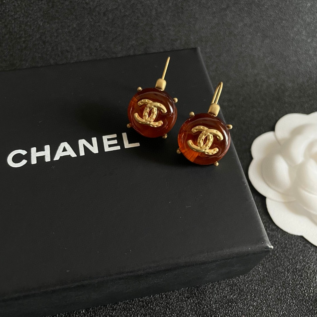 シャネル CHANEL ダブルC イヤリング ピアス 3色 レディース