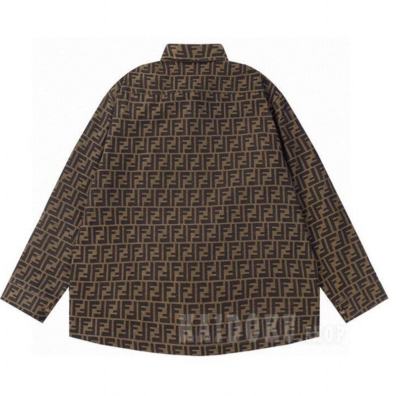 フェンディ FENDI シャツ プリント カジュアル ジャケット メンズ