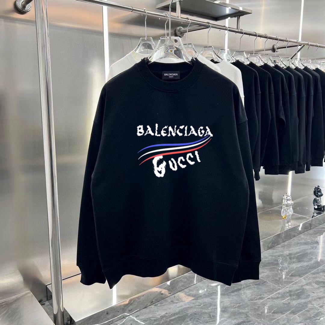 グッチ（GUCCI）バレンシアガ（BALENCIAGA）2色 トレーナー スウェット 長袖 メンズ＆レディース