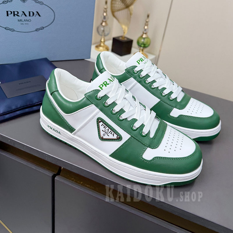 プラダ PRADA メタリックレザー ローファー スニーカー シューズ レディース メンズ