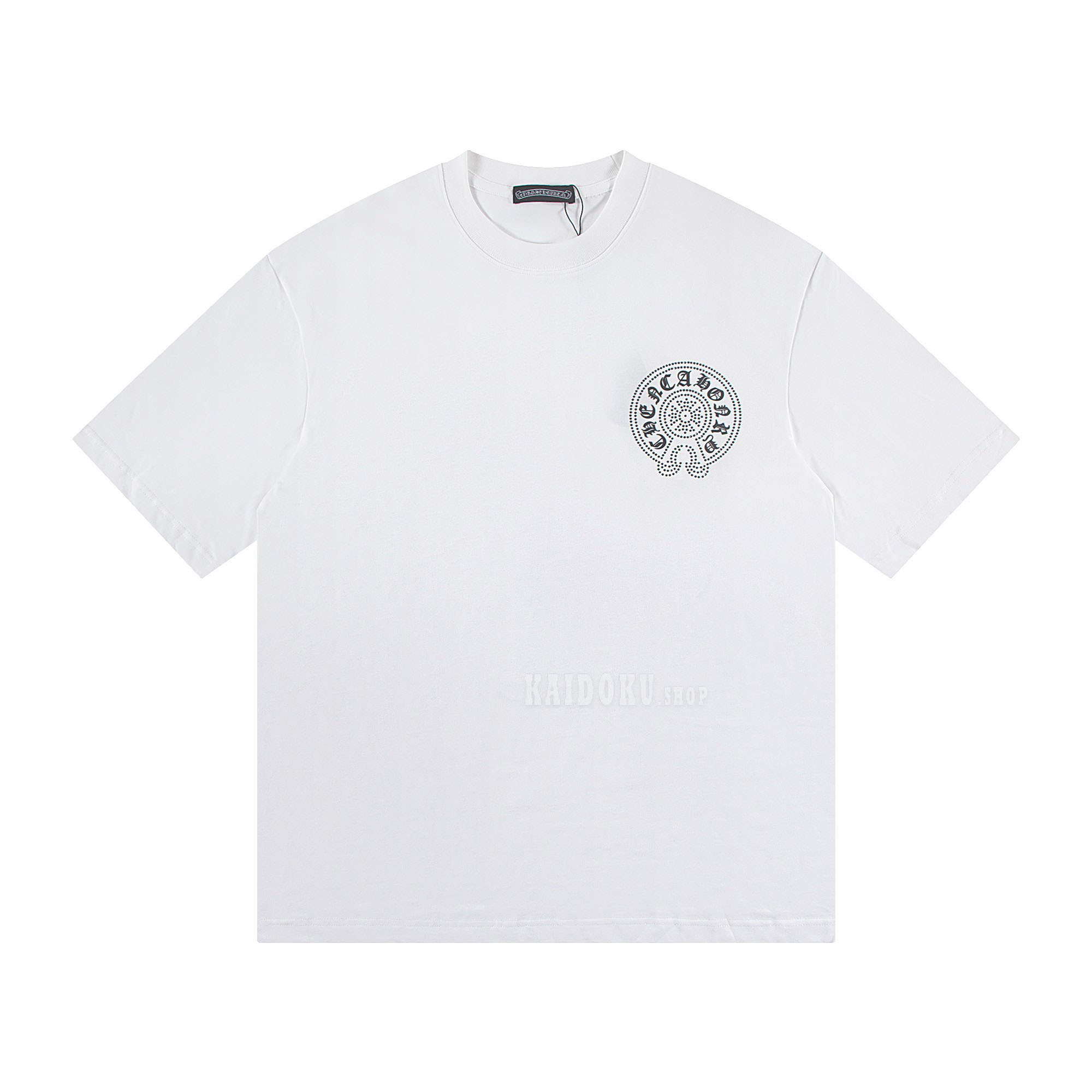 クロムハーツ Chrome Hearts ラインストーン付き半袖 Tシャツ メンズ レディース