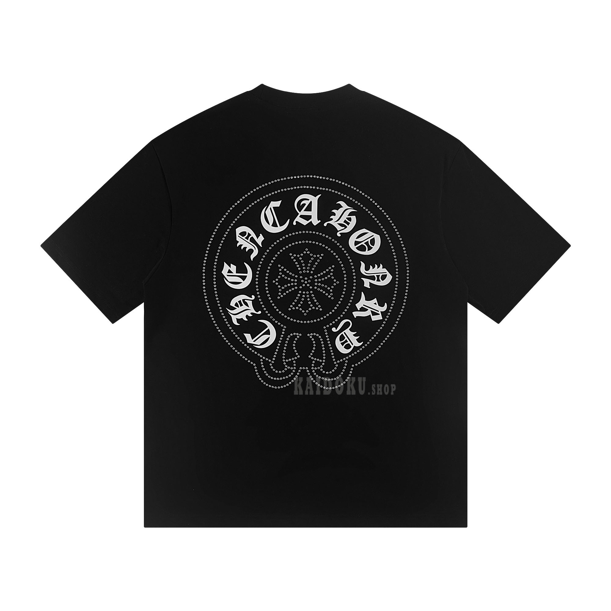 クロムハーツ Chrome Hearts ラインストーン付き半袖 Tシャツ メンズ レディース