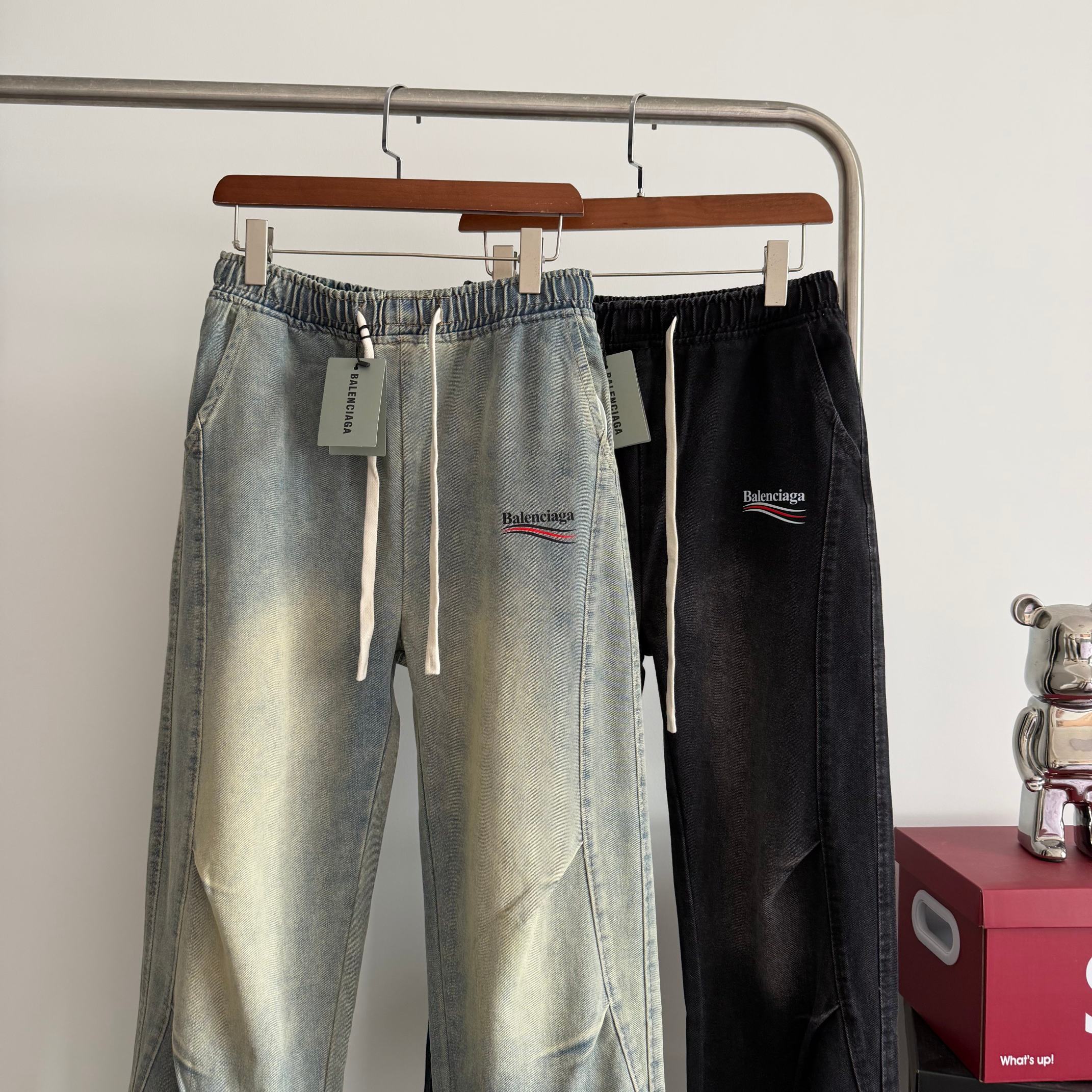バレンシアガ  Balenciaga ロングパンツ レトロ デニムパンツ メンズ レディース
