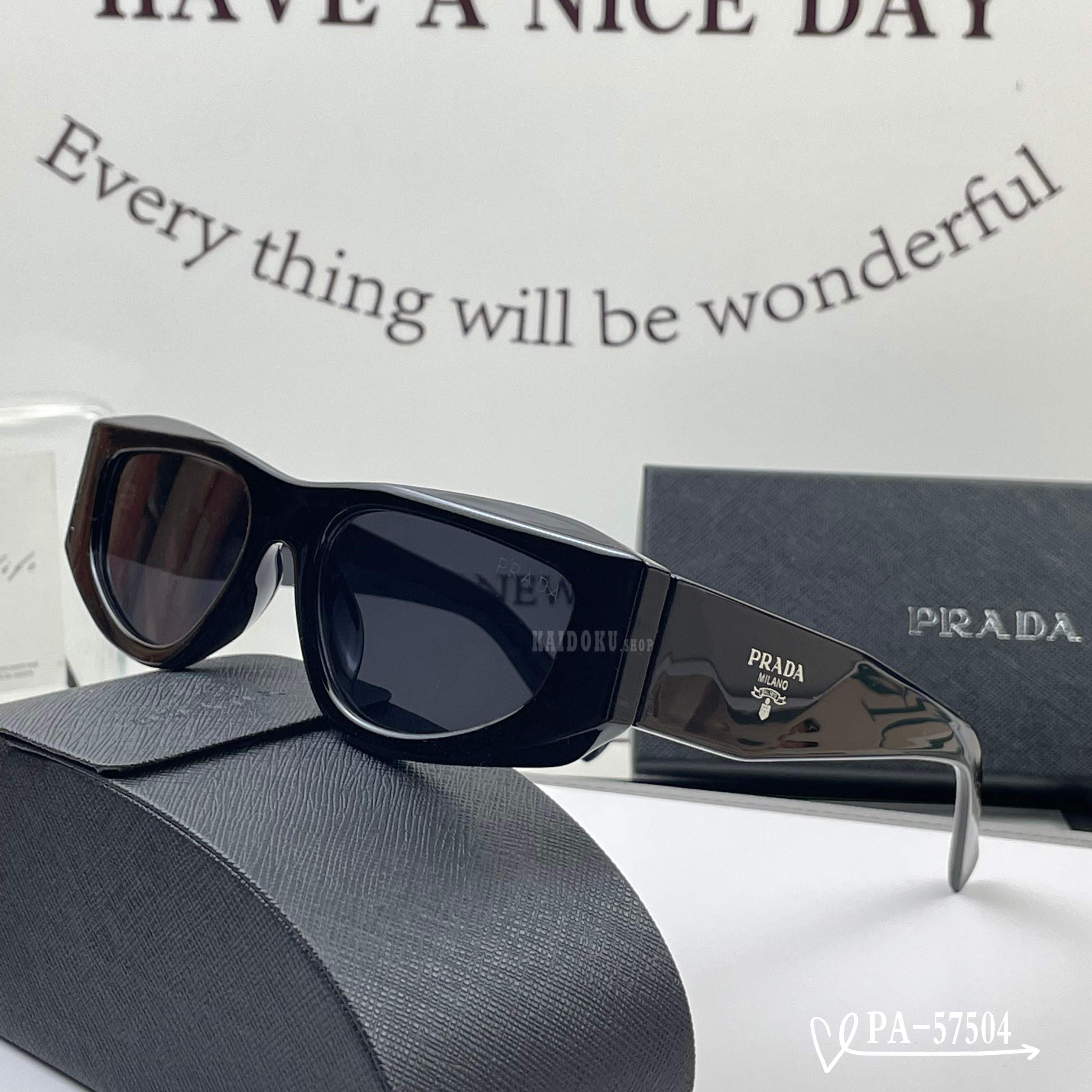 プラダ Prada 16K08Z フルリム ブラック サングラス メンズ
