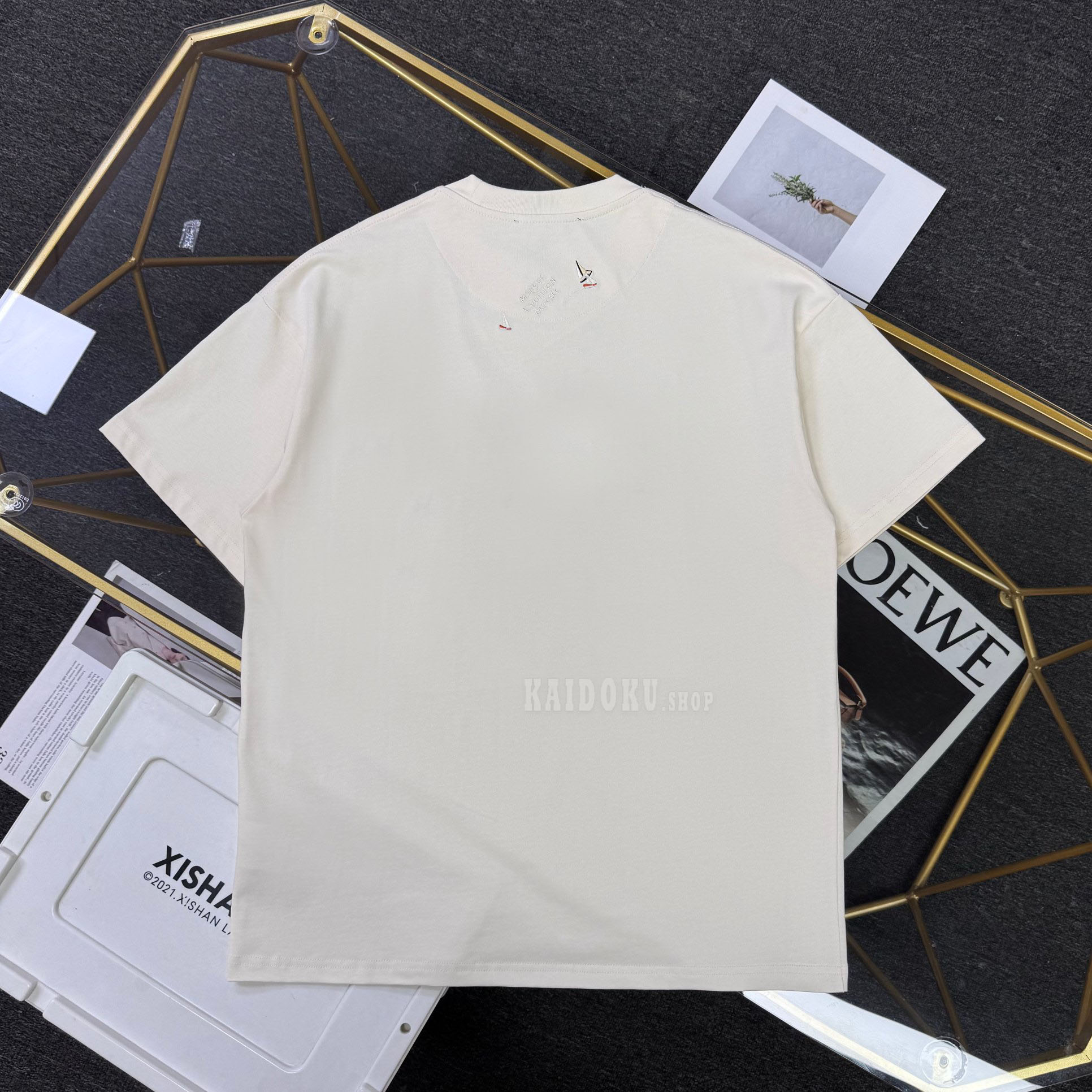 ルイヴィトン Louis Vuitton エンブロイダリー コットン Tシャツ メンズ＆レディース