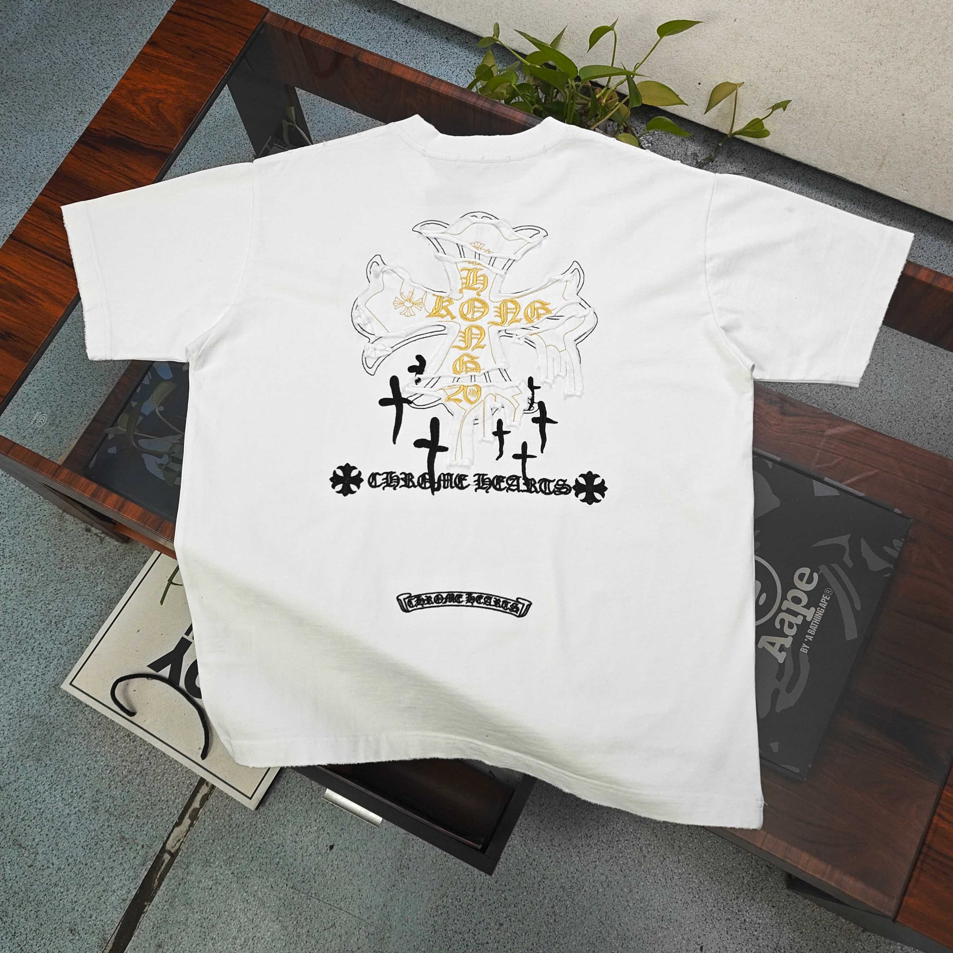 クロムハーツ Chrome Hearts 刺繍 コットン Tシャツ メンズ