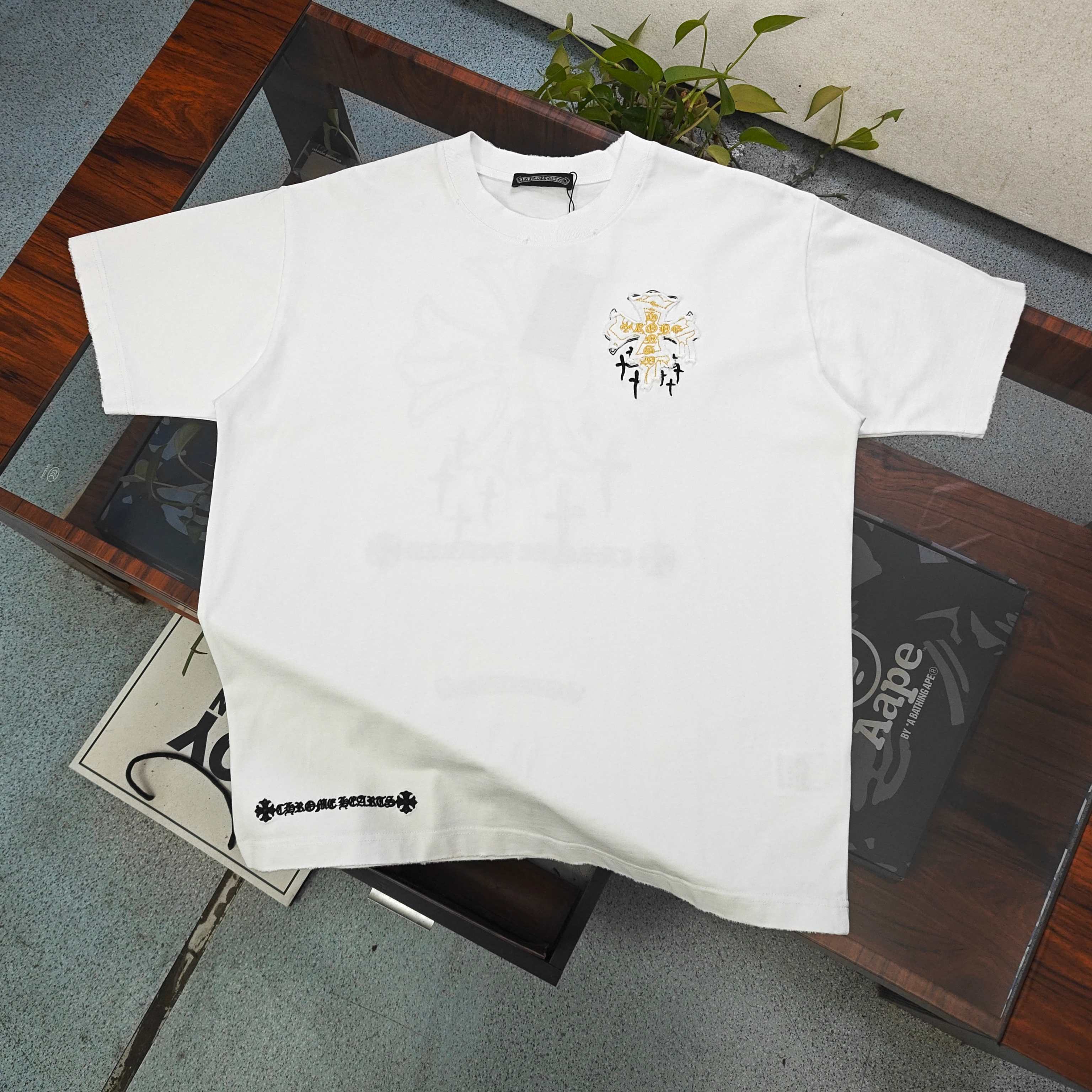 クロムハーツ Chrome Hearts 刺繍 コットン Tシャツ メンズ