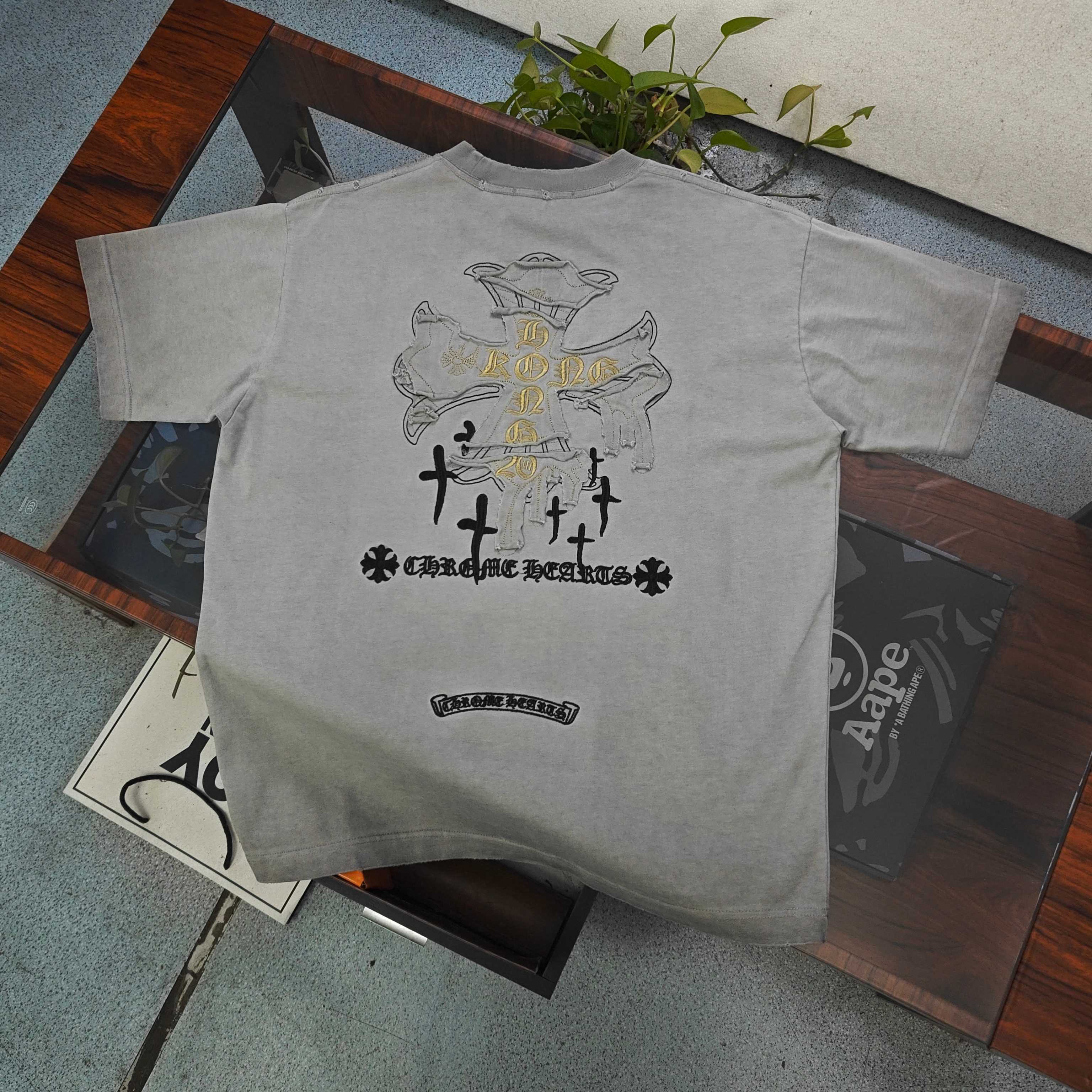 クロムハーツ Chrome Hearts 刺繍 コットン Tシャツ メンズ