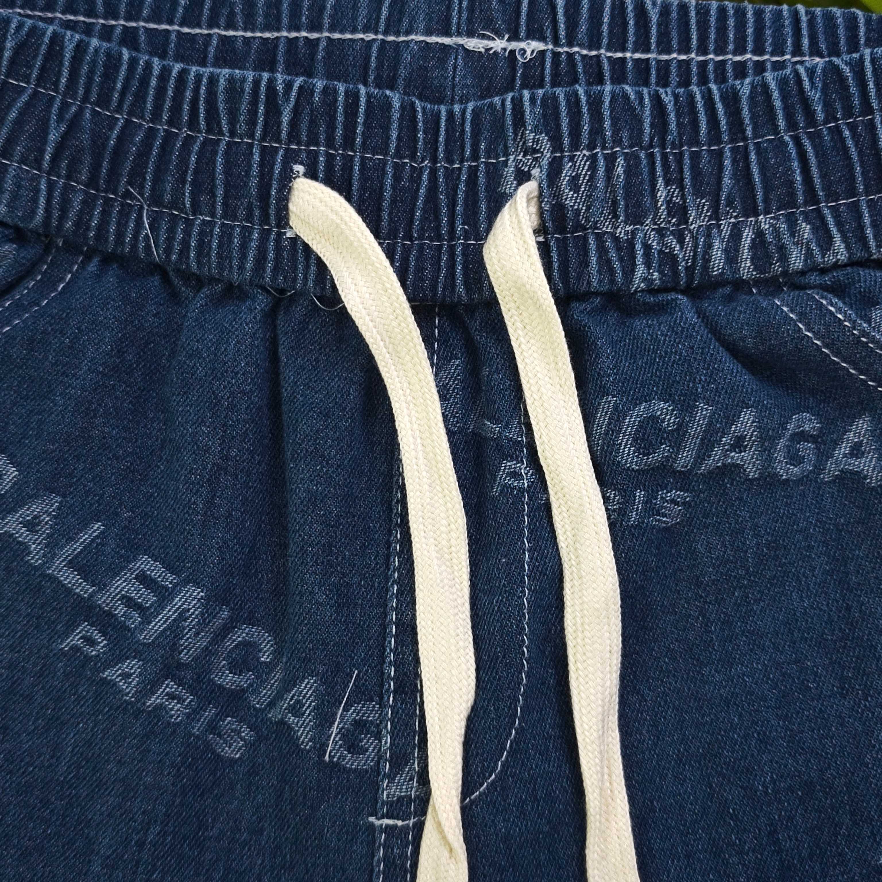 バレンシアガ Balenciaga クラシック モノグラムジャカード カジュアル デニムショートパンツ メンズ