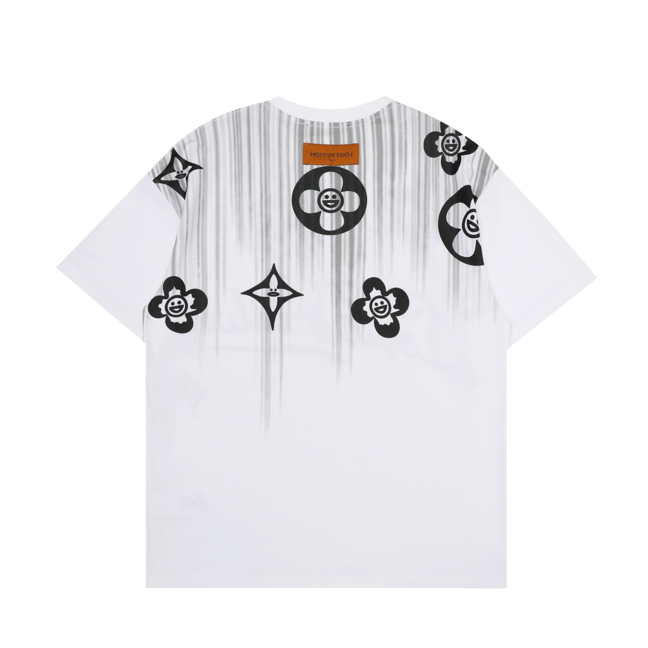ルイヴィトン モノグラム プリント クルーネック半袖 Tシャツ メンズ 2色