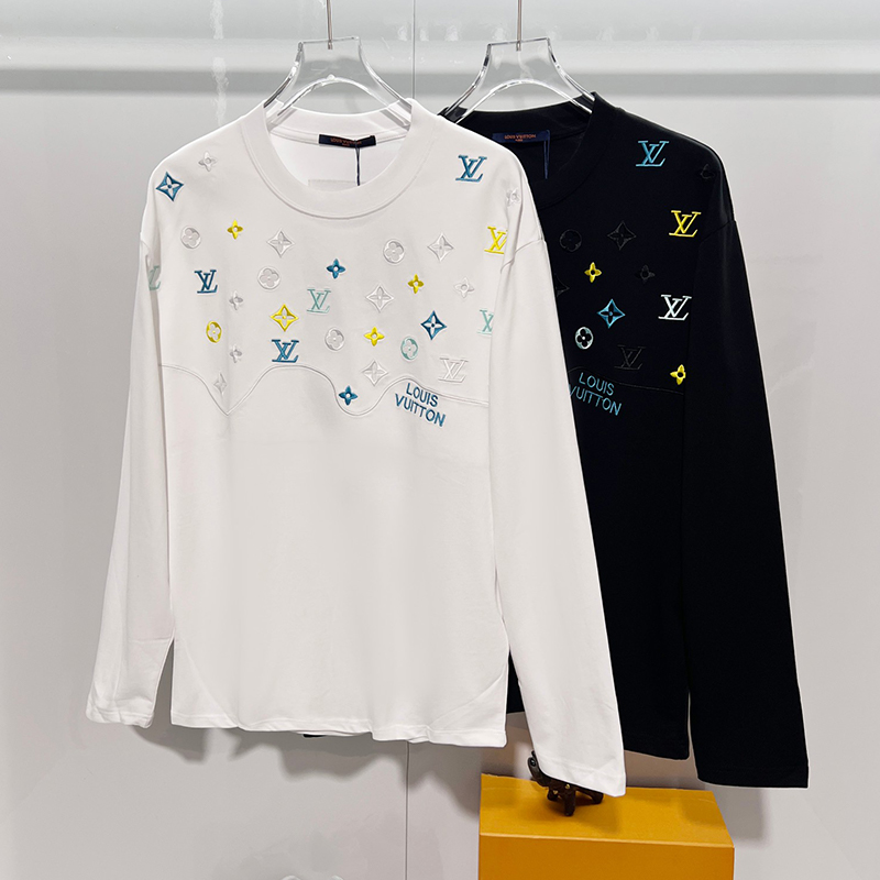 ルイヴィトン LOUIS VUITTON 2026Fw モノグラム刺繍 ロングTシャツ トレーナー長袖 メンズ