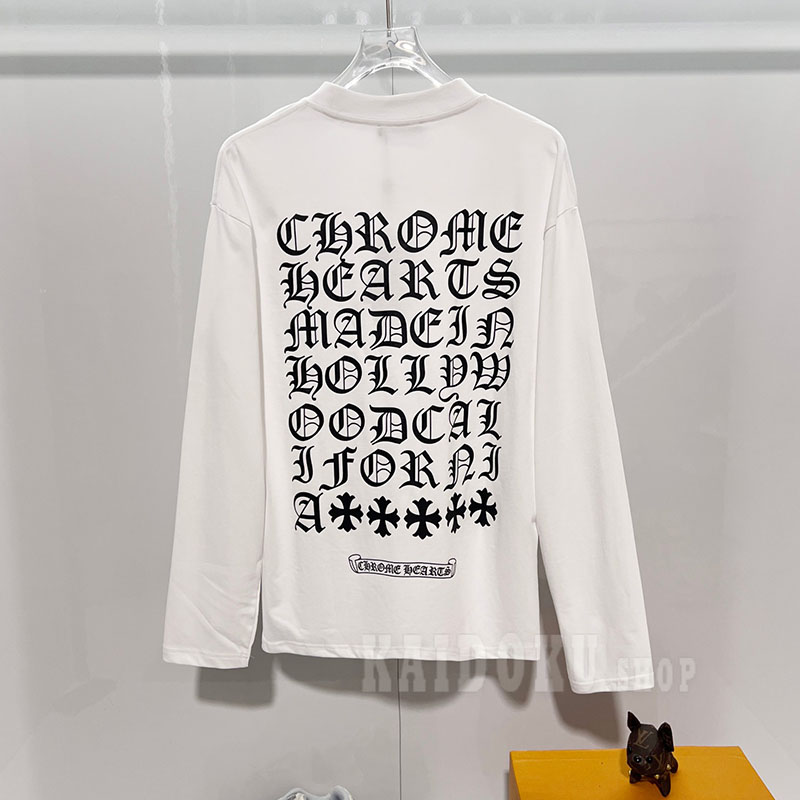 クロムハーツ Chrome Hearts 2026Fw 2色 オールドイングリッシュ 長袖 スウェット トレーナー メンズ