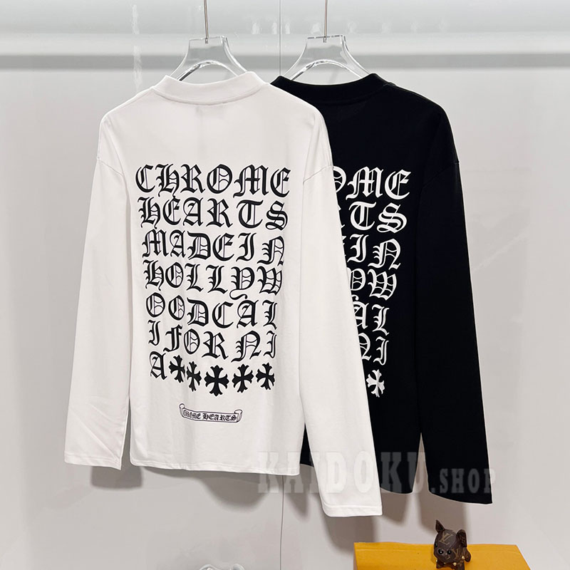 クロムハーツ Chrome Hearts 2026Fw 2色 オールドイングリッシュ 長袖 スウェット トレーナー メンズ