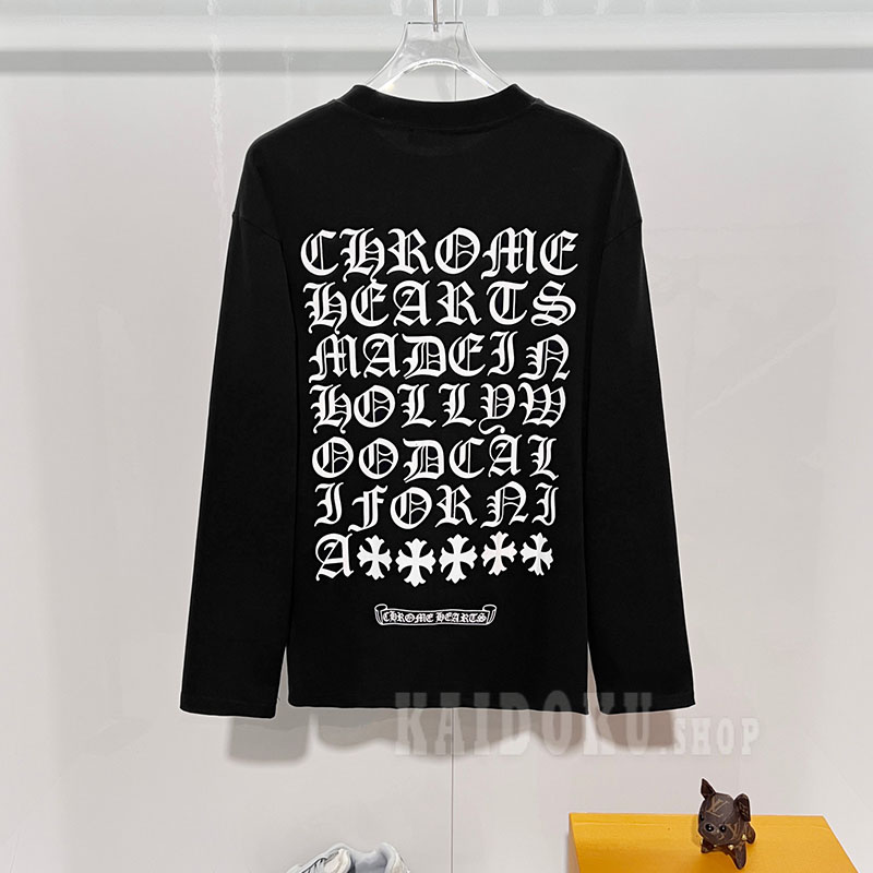 クロムハーツ Chrome Hearts 2026Fw 2色 オールドイングリッシュ 長袖 スウェット トレーナー メンズ