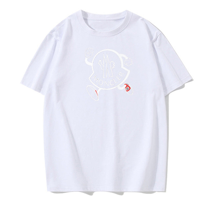 MONCLER Tシャツ 白 黒 無地