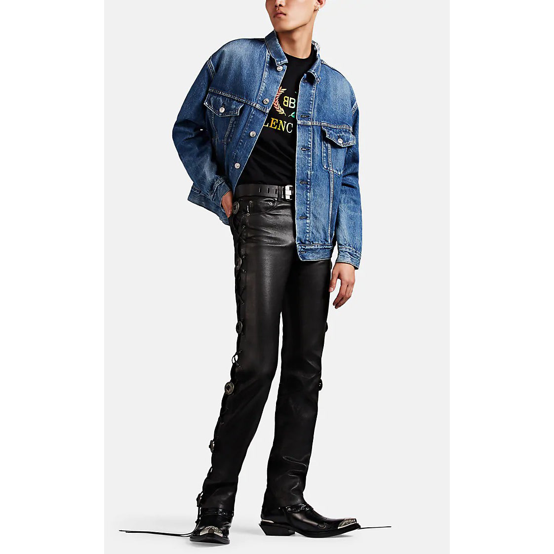 19SS Balenciaga(バレンシアガ) レインボー BB Tシャツ 2色 メンズ＆レディース