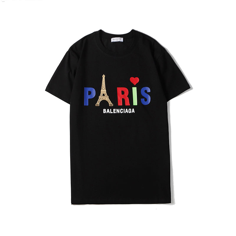 Balenciaga(バレンシアガ) パリ ラブ レギュラーTシャツ 2色 メンズ＆レディース