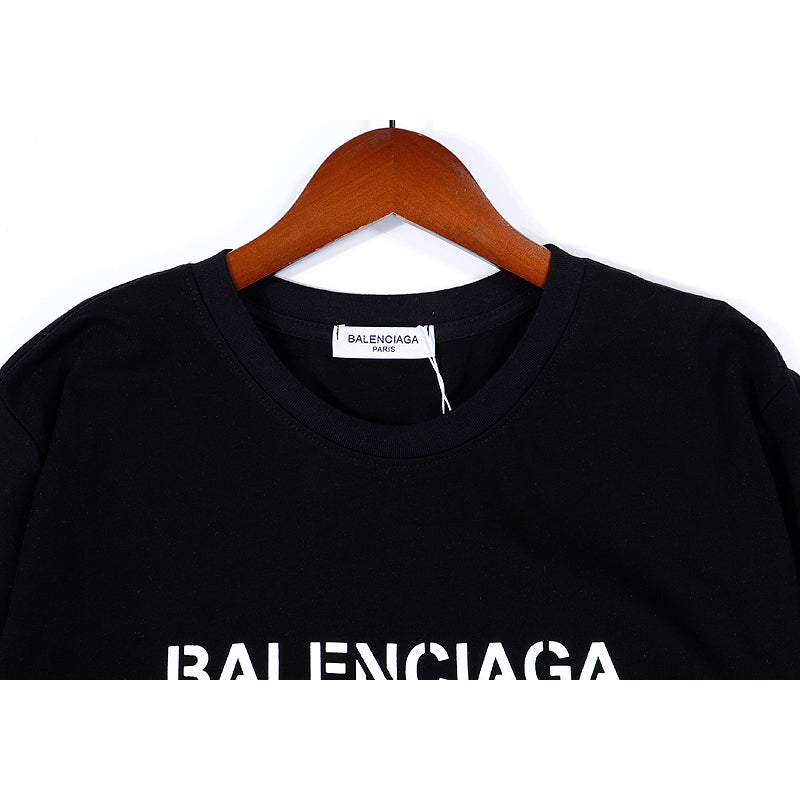 Balenciaga(バレンシアガ) プリント コットン Tシャツ 2色 メンズ＆レディース