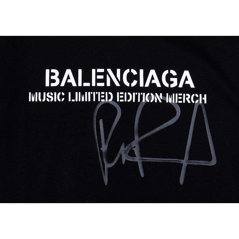 Balenciaga(バレンシアガ) プリント コットン Tシャツ 2色 メンズ＆レディース