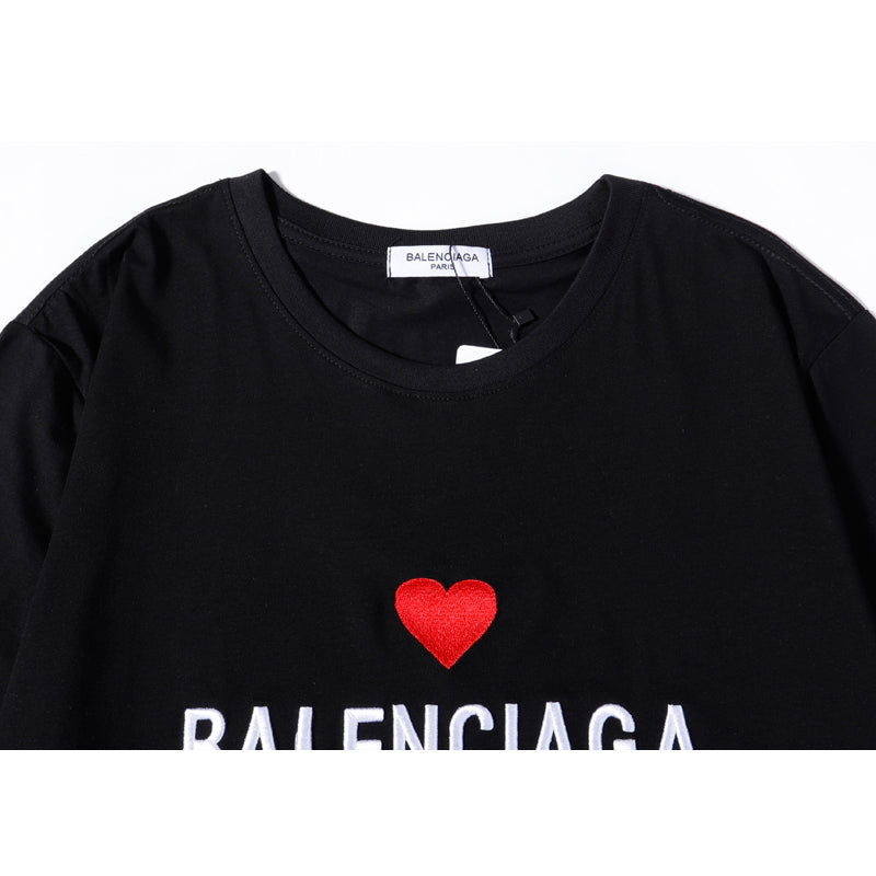Balenciaga(バレンシアガ) ロゴ クルーネック Tシャツ 2色 メンズ＆レディース