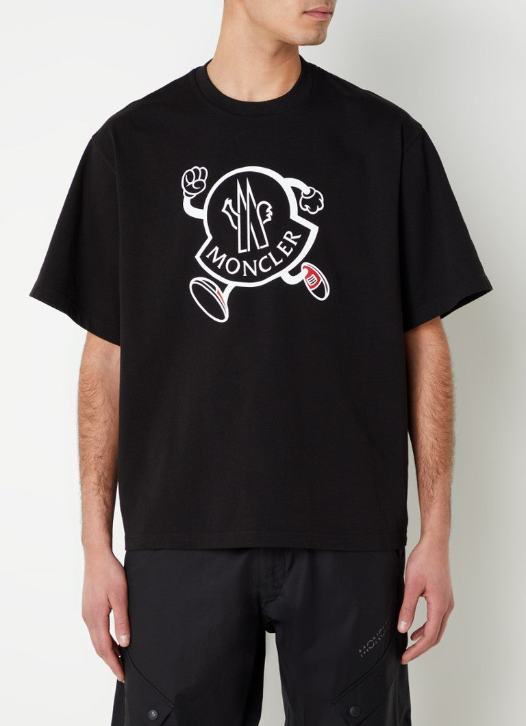 MONCLER Tシャツ 白 黒 無地