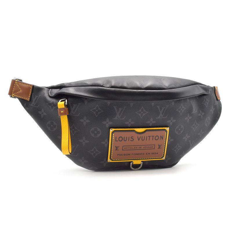 ルイヴィトン Louis Vuitton ディスカバリーバムバッグ M45220 モノグラムエクリプス ボディバッグ ウエストポーチ ブラック メンズ