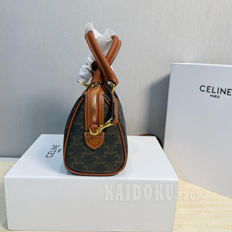 セリーヌCELINE スモールボストンバッグ カーフスキン ショルダーバッグ レディース