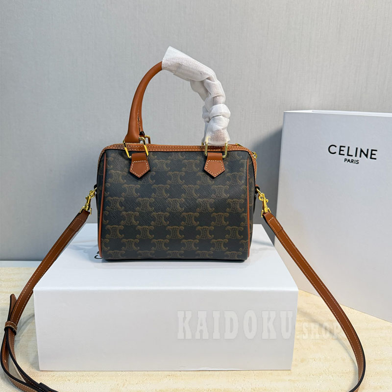 セリーヌCELINE スモールボストンバッグ カーフスキン ショルダーバッグ レディース