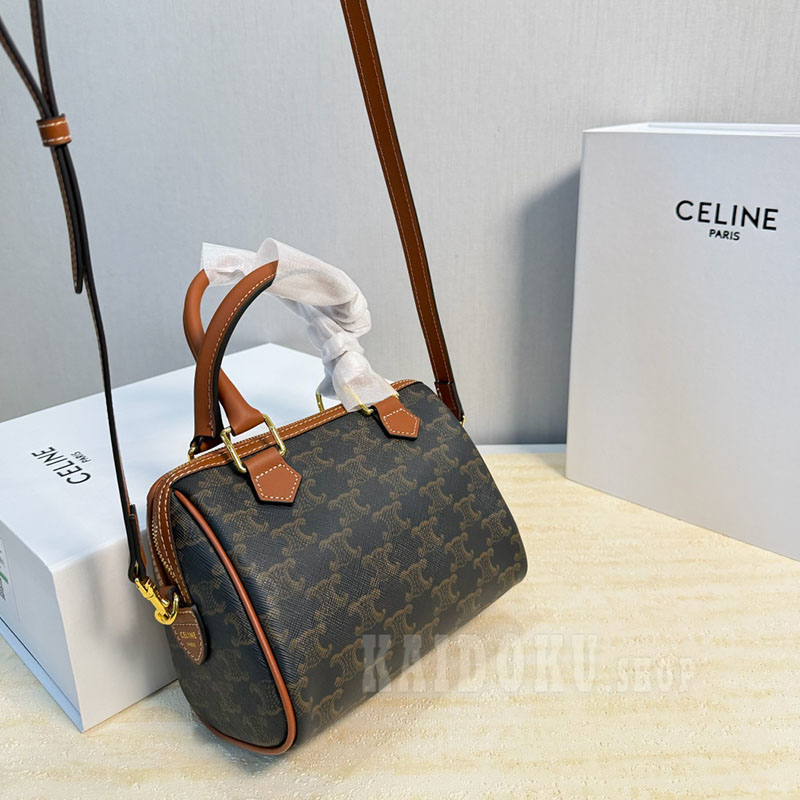 セリーヌCELINE スモールボストンバッグ カーフスキン ショルダーバッグ レディース