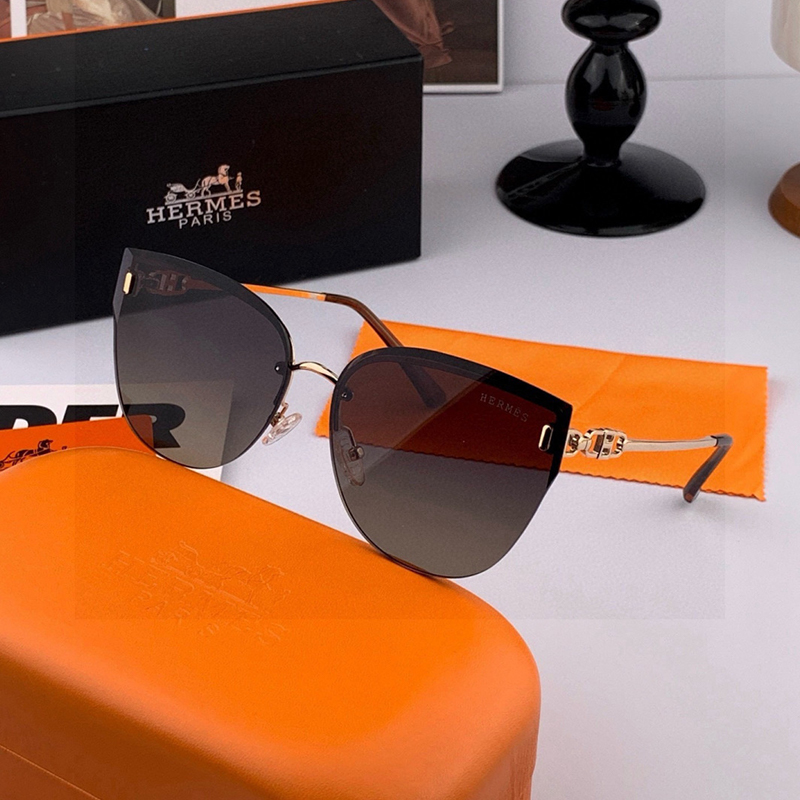 エルメス HERMES フレームレスサングラス 新作 レディース